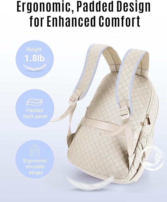 LIGHT FLIGHT Women Backpack for Work Laptop Backpack Women Travel Backpack Laptop Bag 15.6'' Laptop backpack