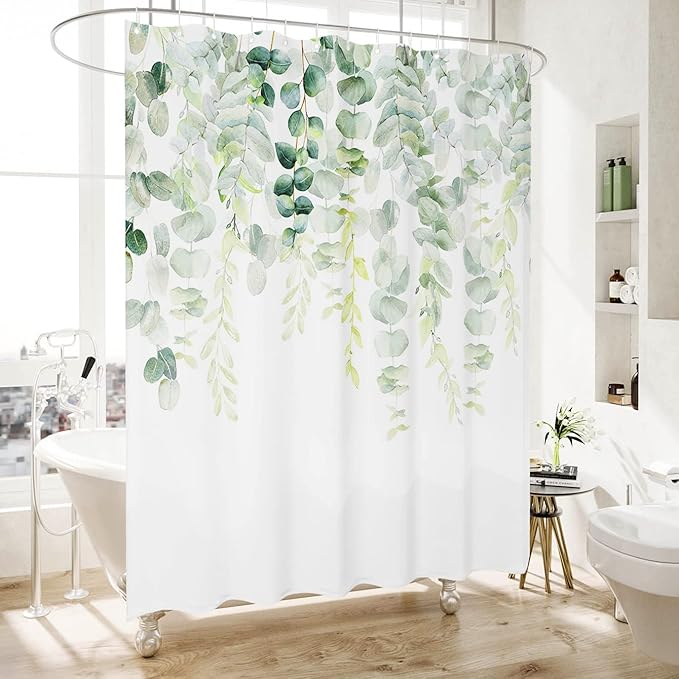 Bohemian Bathroom Curtain Colorful Boho Floral Print Beautiful Bright Polyester Fabric Cloth Shower Curtain for Bathroom Decoration, 72"x72"