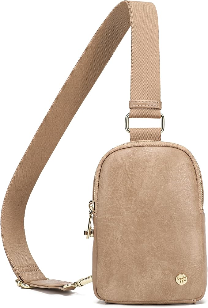 INICAT Travel Small Sling Bag Faux Leather Crossbody Bags Women Fanny Packs Cross Body Bag Purses for Woman