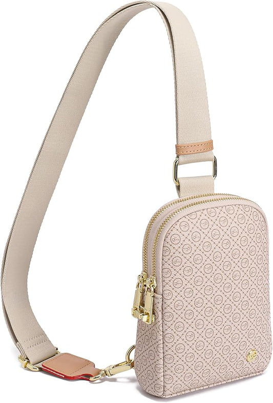 INICAT Travel Small Sling Bag Leather Crossbody Bags for Women Fanny Packs Cross Body Bag for Woman Cross Body Purses