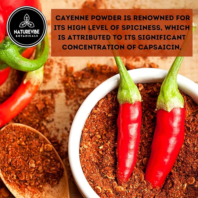Naturevibe Botanicals Cayenne Pepper Powder – 2lb Bulk | 100% Pure & Non-GMO | Hot & Spicy Seasoning for Cooking, Sauces & Rubs