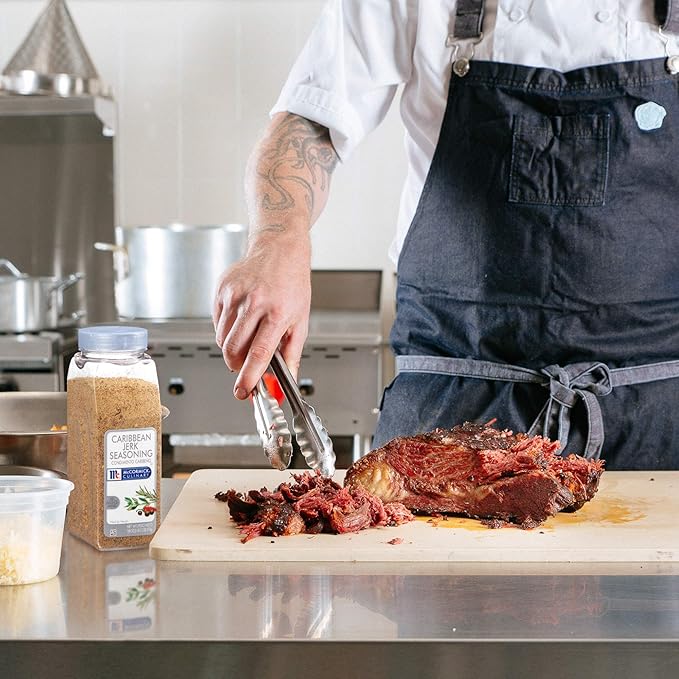 McCormick Culinary Caribbean Jerk Seasoning, 18 oz (Pack of 6) - Six 18 Ounce Containers Jamaican Jerk Seasoning, Perfect on Meats, Roasted Vegetables, Marinades and Caribbean Inspired Recipes