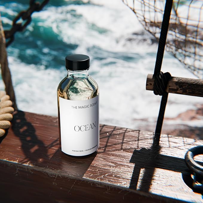 Ocean Diffuser Oil - Hotel & Home Luxury Scents Inspired by Bvlgari Resort, Bali - Oil Scents for Home Designed for Use in All Diffusers - 8.5 fl oz, 250 mL