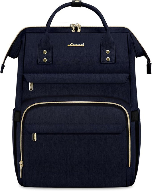 LOVEVOOK Laptop Backpack for Women,15.6 Inch Professional Womens Travel Backpack Purse Computer Laptop Bag Nurse Teacher Backpack,Waterproof College Work Bags Back Pack with USB Port,Royal Blue-2