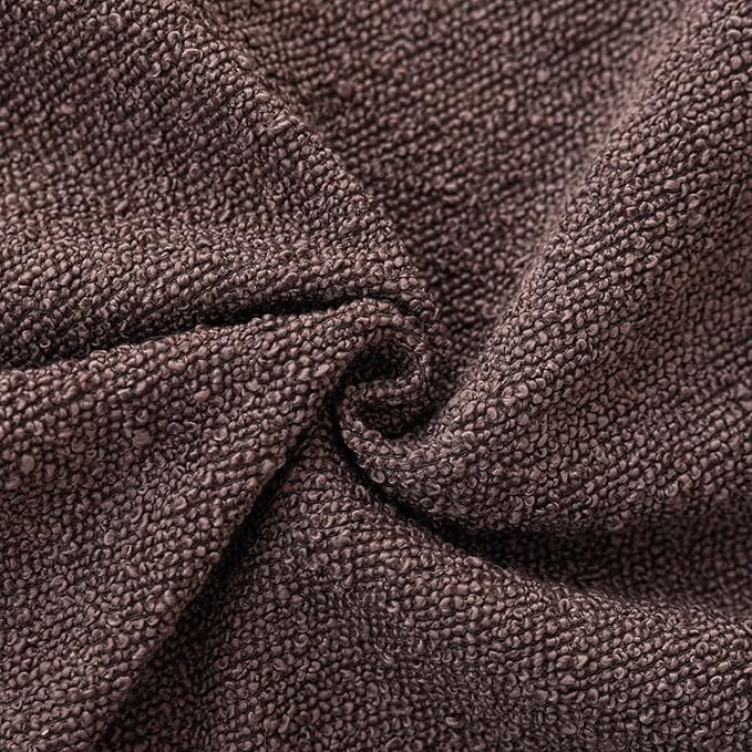 Foindtower Pack of 2 Textured Boucle Throw Pillow Covers Accent Solid Decorative Lumbar Pillow Cases Cozy Soft Couch Cushion Case for Chair Sofa Bedroom Living Room Home Decor 12x20 Inch Dark Purple