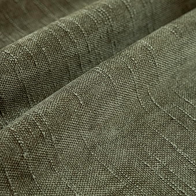 Foindtower Pack of 2 Soft Textured Chenille Throw Decorative Pillow Covers Square Accent Solid Cushion Cover Cozy Neutral Farmhouse Pillow Case for Couch Sofa Bedroom Living Room 22x22 Inch,Dark Green