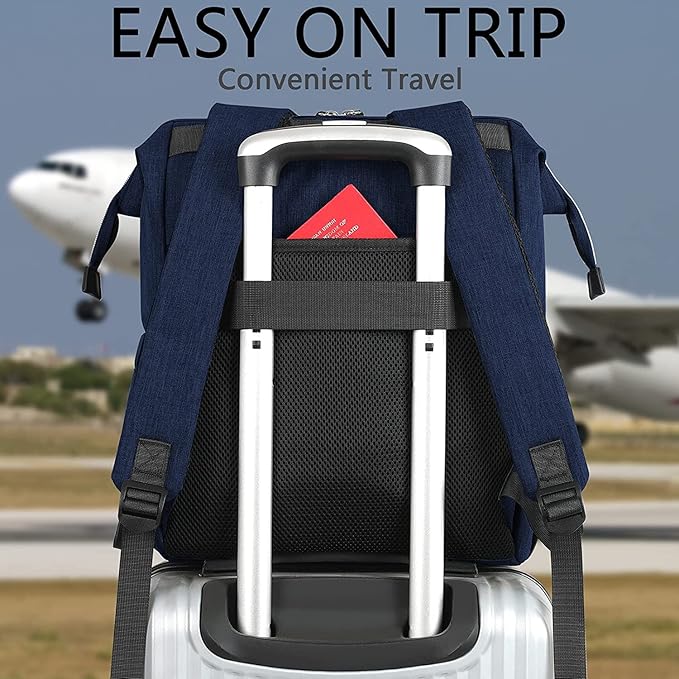 FALANKO Laptop Backpack for Women, Doctor Teacher Work Bookbag College Shoulder Bag with USB Port RFID Anti-theft, Nurse Travel Business Bag for Men Women Fit 15.6 Inch Computer