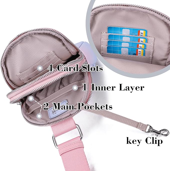 INICAT Travel Small Sling Bag Leather Crossbody Bags for Women Fanny Packs Cross Body Bag for Woman Cross Body Purses