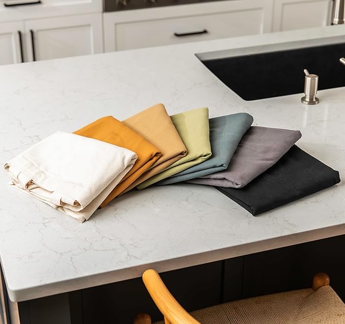 VeraMia Canvas Grocery Bag 3pc XL Set with Real Pockets, Long Shoulder Strap and Short Handle. Heavy Duty, Foldable, Washable