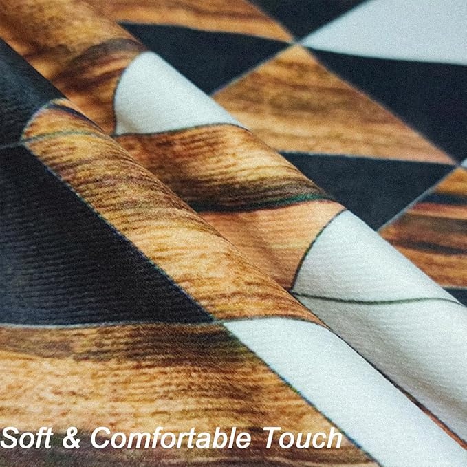 Aztec Throw Pillow Covers Set of 6,Rustic Southwestern Western Brown Wooden Texture Home Decor Ethnic Farmhouse Outdoor Couch Decorative Cushion Case 18"X18"