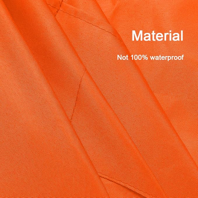 Total 6PCS Plain Color Bib Apron Adult Women Unisex Durable Comfortable with 2 Front Pocket Washable Chef for Cooking Baking Kitchen Restaurant Crafting Orange