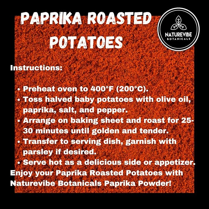 Paprika Powder 2lb by Naturevibe Botanicals | Red Paprika Ground Seasoning | Great for Garnishing (32 Ounces)