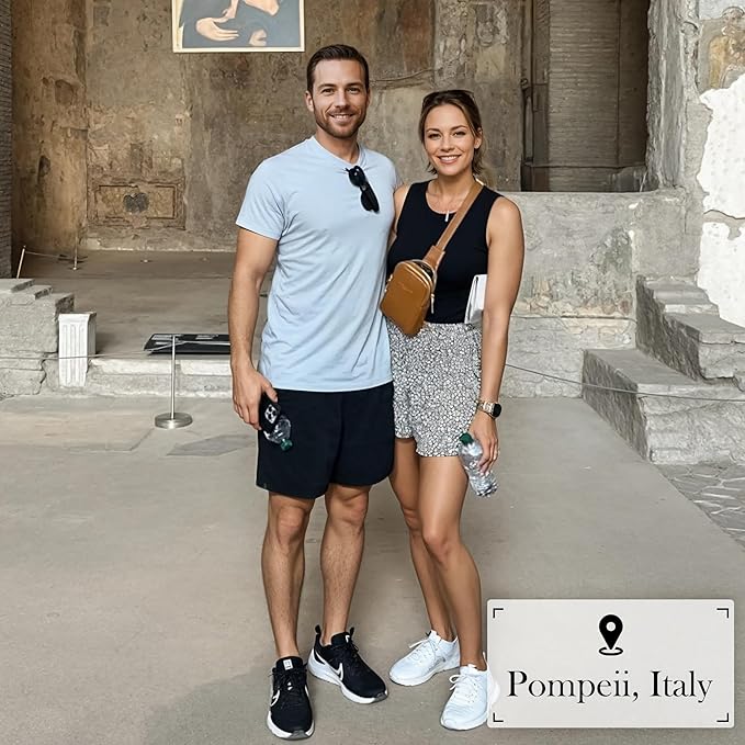 INICAT Travel Small Sling Bag Leather Crossbody Bags for Women Fanny Packs Cross Body Bag for Woman Cross Body Purses