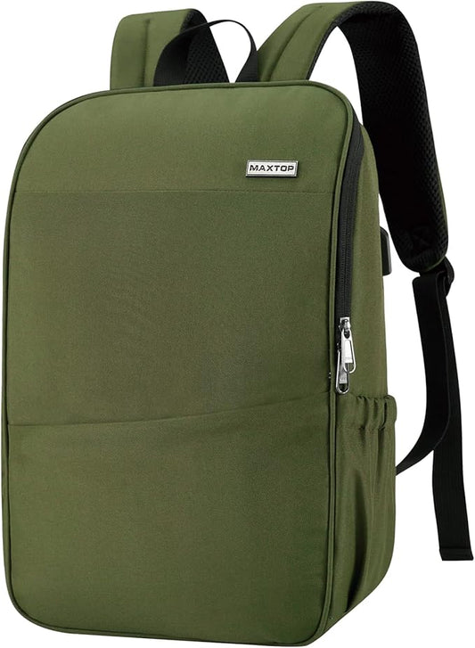 MAXTOP Deep Storage Laptop Backpack with USB Charging Port[Water Resistant] College Computer Bookbag Fits 16 Inch Laptop