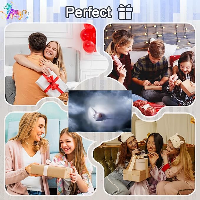 F-47 Fighter Jet Wall Art with Inner Wooden Frame - Military Aviation Wall Decor for Home Office & Living Room - Thoughtful Present for Pilots, Veterans - Lightweight & Easy Hanging - 16x24 Inches