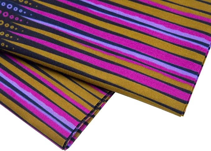 African Fabric 6 Yards Polyester Ankara Print Fabric for Sewing DIY Craft Projects Party Clothing M9