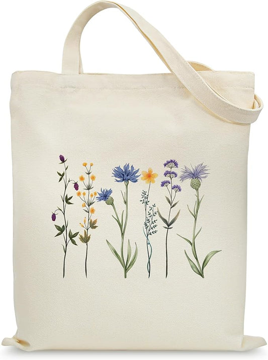 Tote Bag for Women, Canvas Tote Bag with Pockets,Canvas Shopping Bags,Reusable Grocery Bags