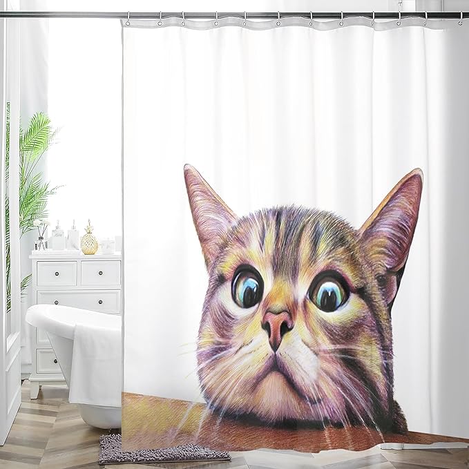 Bohemian Bathroom Curtain Colorful Boho Floral Print Beautiful Bright Polyester Fabric Cloth Shower Curtain for Bathroom Decoration, 72"x72"