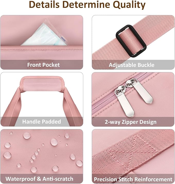 Expandable Travel Duffle Bags Weekender Overnight Bags for Women Men Hospital Bag for Women Labor Delivery with Toiletry Bag Waterproof