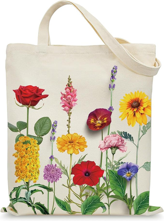 Tote Bag for Women, Canvas Tote Bag with Pockets,Canvas Shopping Bags,Reusable Grocery Bags