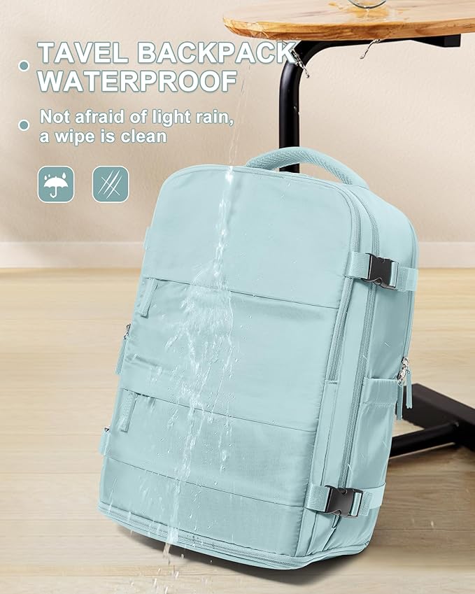 coowoz Travel Backpack Carry On for Women Man Gym Backpacks with Laptop Compartment Mochila de Viaje Teacher Personal Item Backpack Airplane Accessories Must Haves Blue Small