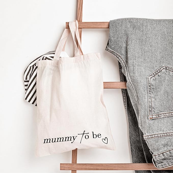 Women Mama Cotton Canvas Bag Mommy Tote Mummy Canva Tote Reusable Grocery Mother Gift Mom Shoulder Bag With Zipper Pocket Makeup Cosmetic Pouch