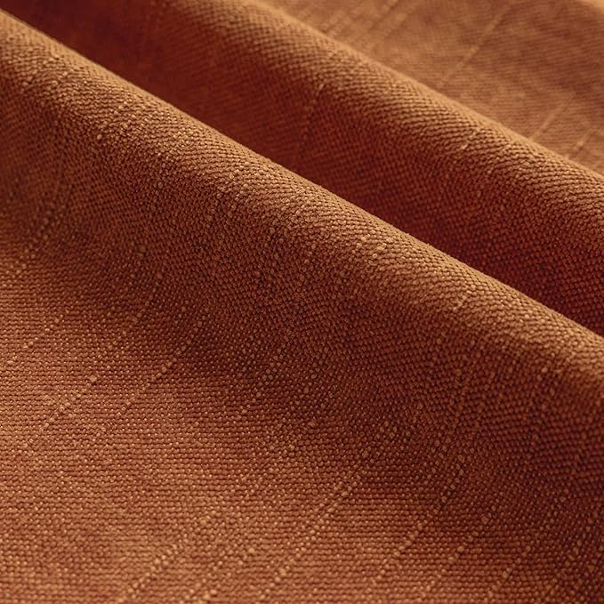 Foindtower Pack of 2 Soft Textured Chenille Throw Decorative Pillow Covers Square Accent Solid Cushion Cover Cozy Neutral Farmhouse Pillow Case for Couch Sofa Bedroom Living Room 22x22 Inch,Orange