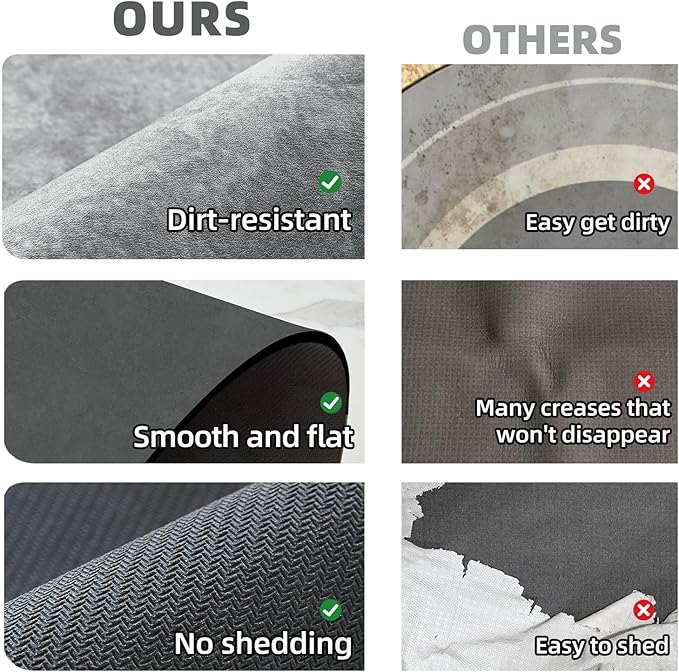 Bathroom Mat Quick Dry, Bathroom Rugs Non Slip Washable Thin Absorbent Bath Mat Fits Under Door Bathroom Floor Mat Perfect for Bath, Shower, or Sink 24"x70" Light Grey