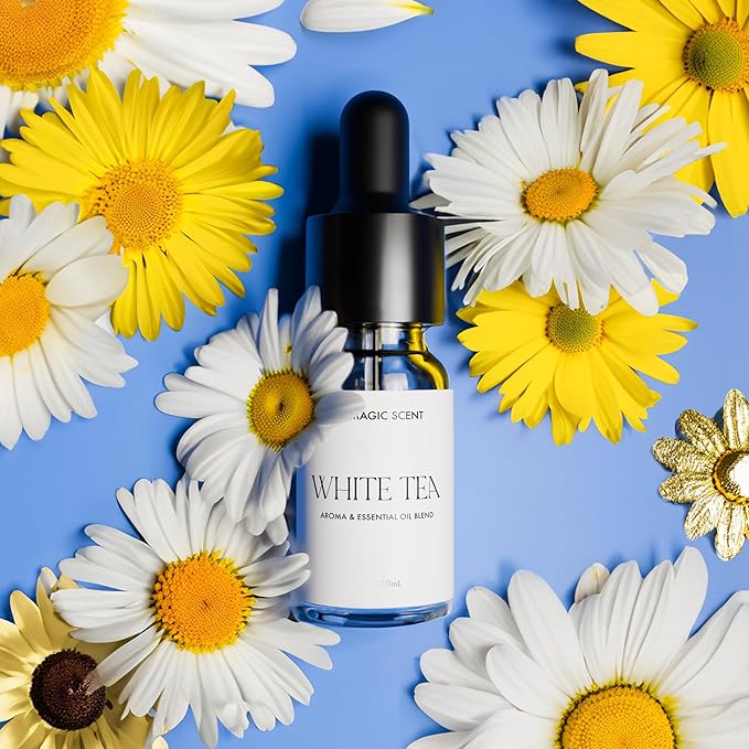 White Tea Diffuser Oil - Hotel & Home Luxury Scents - Diffuser Oil Scents for Home Designed for Use in All Diffusers - 0.3 fl oz, 10 mL