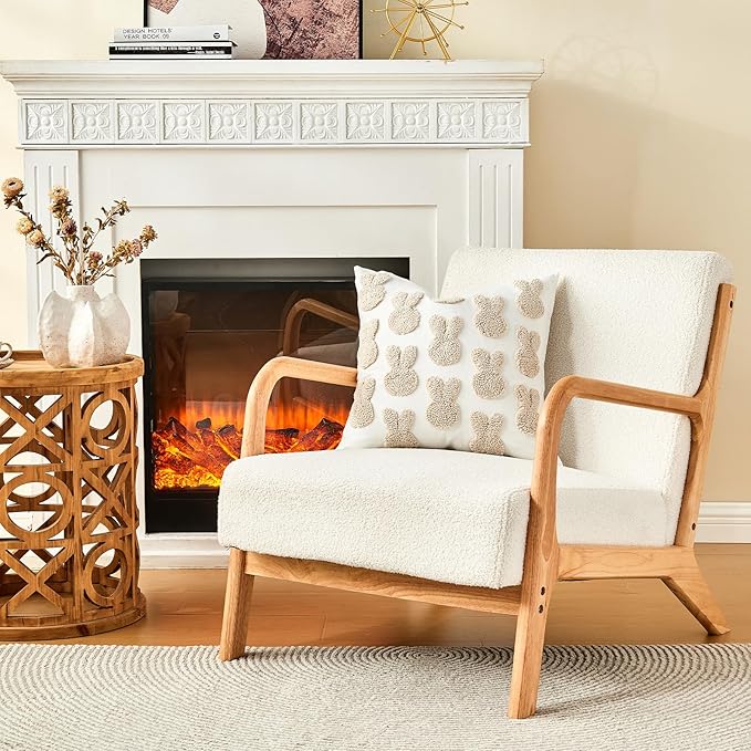 lifein 18x18 Pillow Covers-Throw Pillow Cover,Tufted Boho Jacquard Pillow Covers,Farmhouse Decorative Pillow Cover,Pillow Cases for Gift,Couch,Sofa,Bed,Chair,Living Room,Home Decor(18x18inch)