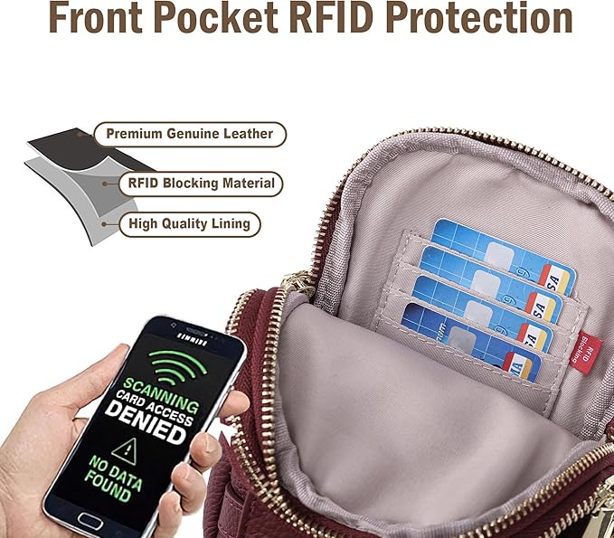 INICAT Travel Small Sling Bag Leather Crossbody Bags for Women Fanny Packs Cross Body Bag for Woman Cross Body Purses