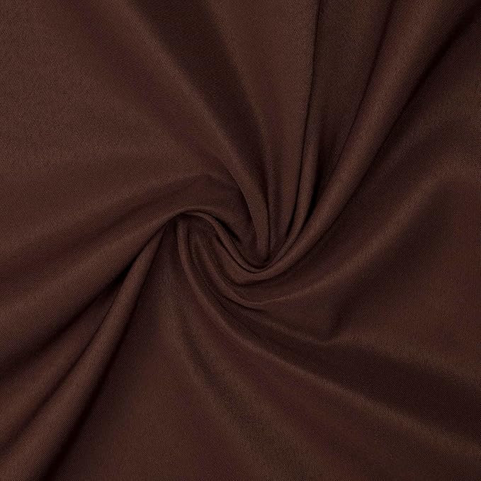Gee Di Moda Rectangle Tablecloth - 90 x 156 Inch Chocolate Table Cloth for 8 Foot Table with Floor-Length Drop - Heavy Duty Washable Fabric - 8 Ft Buffet Table, Holiday Party, Wedding & Baby Shower