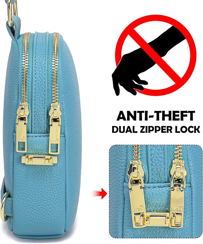 INICAT Travel Small Sling Bag Leather Crossbody Bags for Women Fanny Packs Cross Body Bag for Woman Cross Body Purses