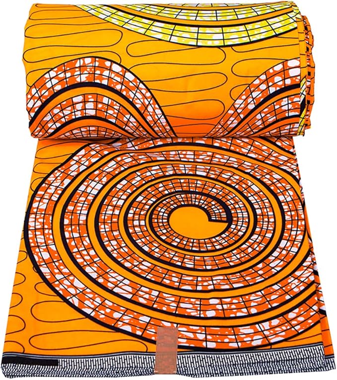 African Fabric 6 Yard Ankara Tribal Print Fabric for Party Dress A03