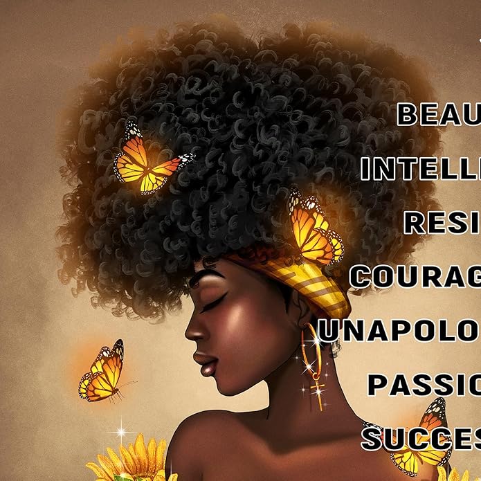 IAGM Women Tote Bags African American Woman Shoulder Bag Afro Black Girl Magic Satchel Handbags For Shopping,Work,Grocery,Gym