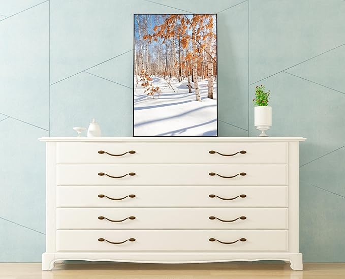 Golden State Art, 13x19 Aluminum Picture Frame, Black Metal Thin Poster Frames for 13 x 19 inch Photo, Acrylic Front, Wall Hook for Horizontal or Vertical Display, 3 Pack