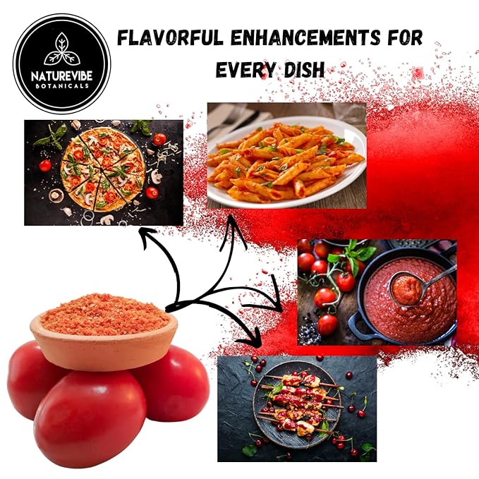 Tomato Powder 5lb by Naturevibe Botanicals | Non GMO and Gluten Free | Adds Flavor and Taste | Great for Skin | Bulk Bag 80 Ounces