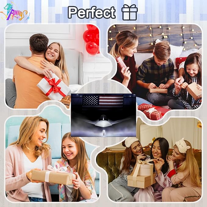 F-47 Fighter Jet Canvas Wall Art with Inner wooden frame - Military Airplane Wall Art for Office & Game Room - Aviation Themed Jet Poster - Lightweight & Easy to Hang - 24x36 Inches