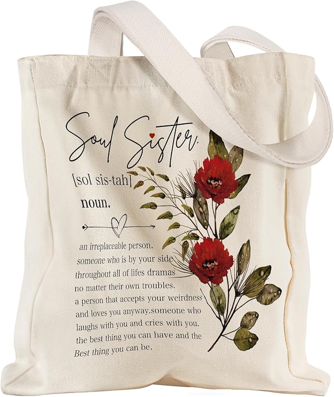 Aesthetic Heavy Canvas Tote Bag with Pocket for Women, Cloth Gusseted Totes Bag with Pattern for Shopping