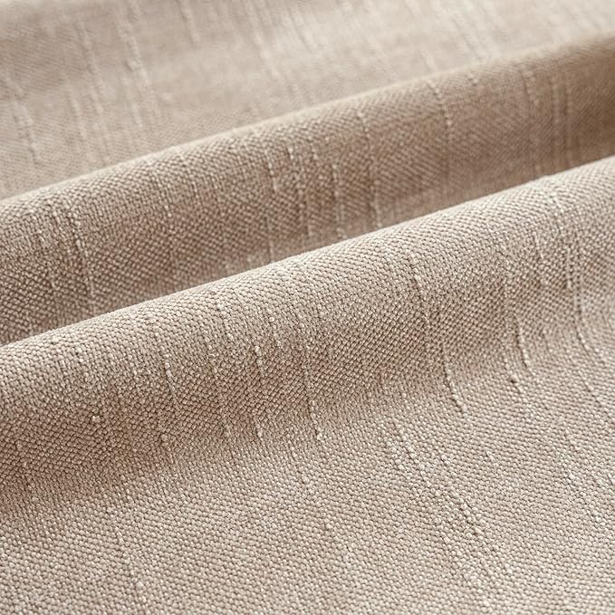 Foindtower Set of 2 Soft Textured Chenille Throw Decorative Pillow Covers Square Accent Solid Cushion Cover Cozy Neutral Farmhouse Pillow Case for Couch Sofa Bedroom Living Room 16x16 Inch,Cream Camel