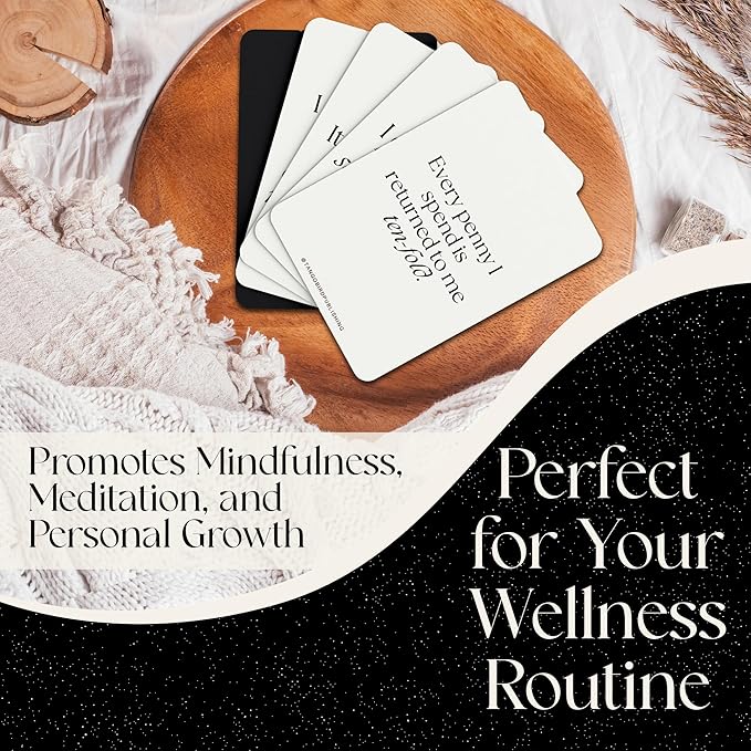 Affirmation Cards For Women Miracle Mantras Positive Affirmartions cards 60 Daily affirmations for women for Self-Care, Love and Wealth -Gifts for women.