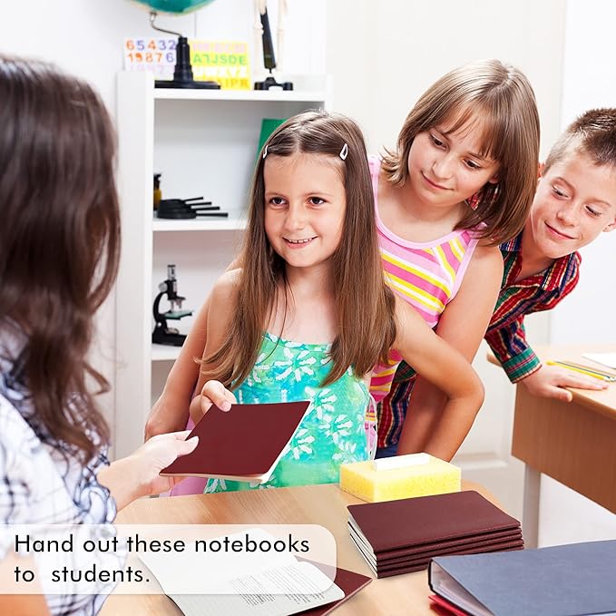 36 Pack Soft Cover Journal Bulk, Feela Lined Blank Travel Journal for Women Men Writing, Notebooks College Ruled for Work, Note Taking Notebook School Business Supplies, 8.2” x 5.5”, A5, Wine