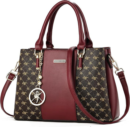 KURGOOL Women Purses and Handbags Top Handle Satchel Shoulder Bags Messenger Tote Bag for Ladie