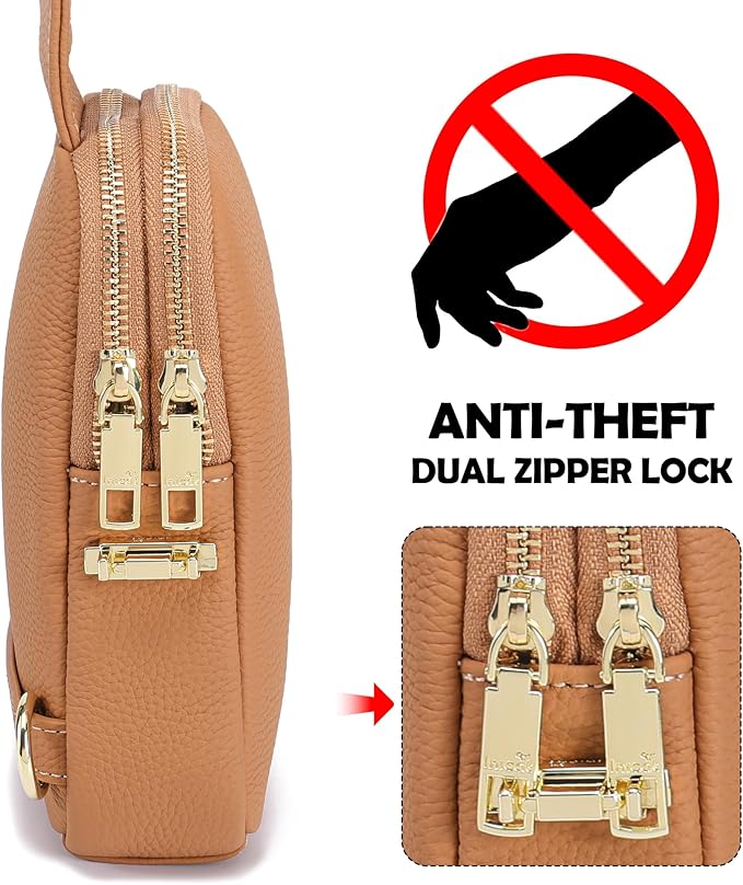 INICAT Travel Small Sling Bag Leather Crossbody Bags for Women Fanny Packs Cross Body Bag for Woman Cross Body Purses