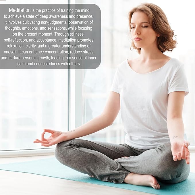 A5 Meditation Journal: Daily Reflection Notebook for Spiritual Serenity & Self-Discovery - Ideal Gift for Beginners, 100gsm Thick Paper, Twin-Wire Binding