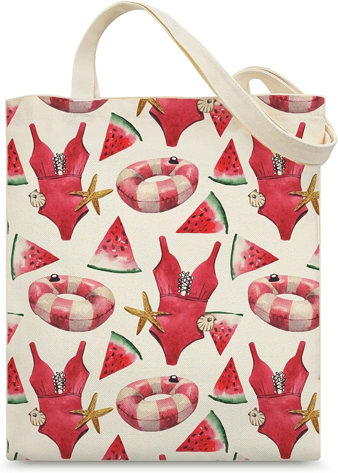 Tote Bag for Women, Canvas Tote Bag with Pockets,Canvas Shopping Bags,Reusable Grocery Bags