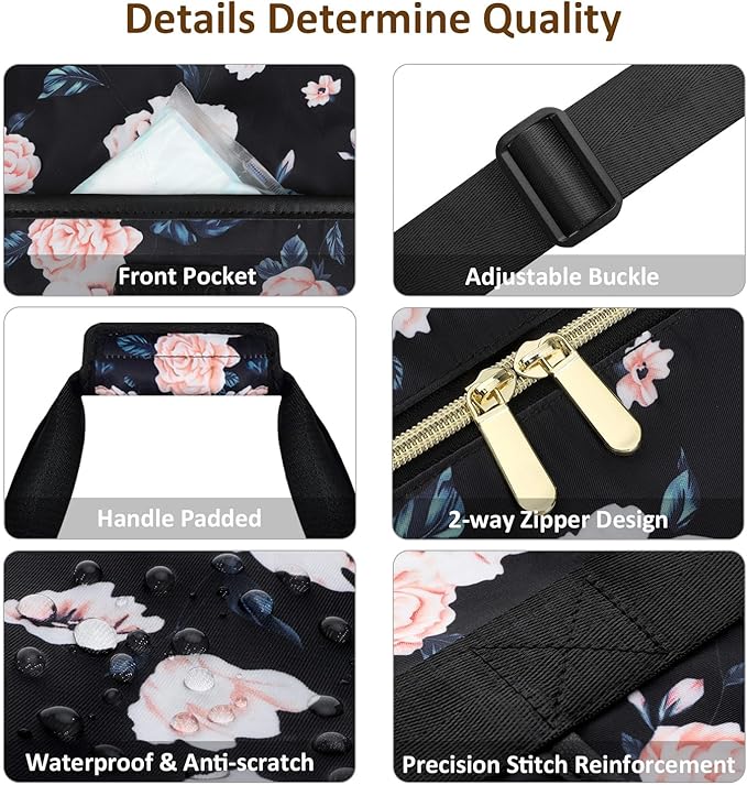 Expandable Travel Duffle Bags Weekender Overnight Bags for Women Men Hospital Bag for Women Labor Delivery with Toiletry Bag Waterproof