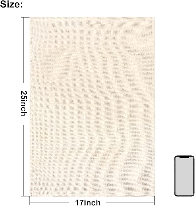 QUILTINA Dish Towels Set,100% Cotton Waffle Weave Kitchen Towels 6 Pack,17 x 25 Inches Dish Towels for Kitchen,Super Absorbent for Drying and Cleaning (Beige, Brown, Dark Grey)