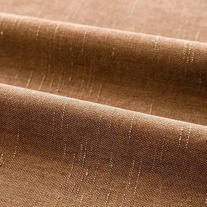 Foindtower Pack of 2 Soft Textured Chenille Throw Decorative Pillow Covers Square Accent Solid Cushion Cover Cozy Farmhouse Pillow Case with Zippe for Couch Sofa Bed Living Room 22x22 Inch, Bronze