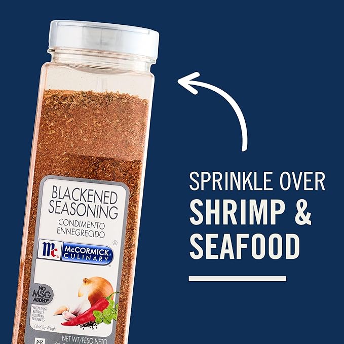McCormick Culinary Seasoning, Blackened, Non GMO, No MSG added, For Quality Blackened Flavor in Culinary & Professional Kitchens, 23 oz